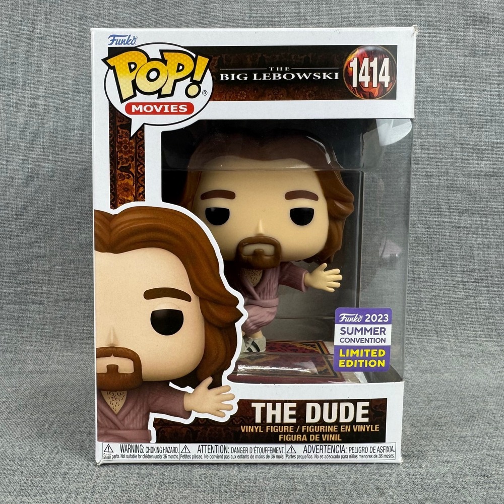 Funko Pop The Big Lebowski The Dude #1414 2023 Summer Convention Limited Ed